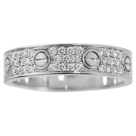 cartier love ring with one diamond|cartier love ring 750 52833a.